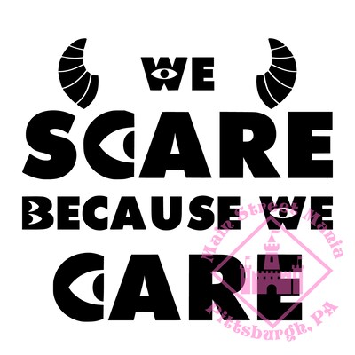 Monsters Inc We Scare Because We Care Decal Sticker - image2